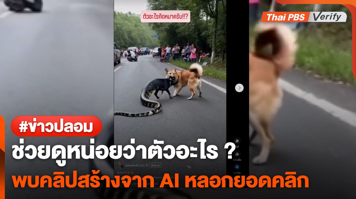 ช่วยดูหน่อยว่าตัวอะไร ? พบคลิปสร้างจาก AI หลอกยอดคลิก